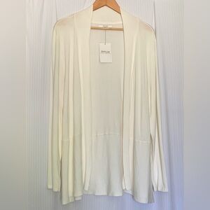 SUNG by Alfred Sung - Off White Open Front Cardigan - XXL (see measurements)